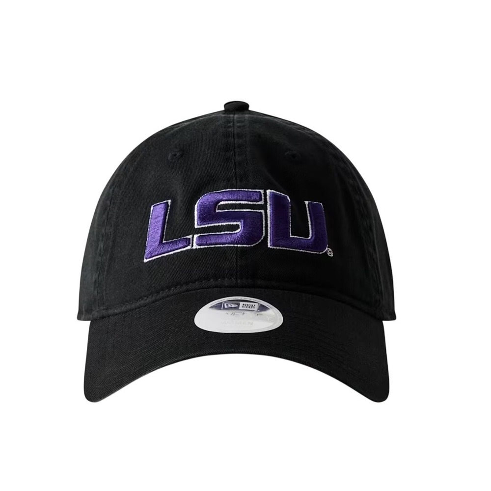 Aritzia New Era LSU Tigers 9TWENTY Hat Black Adjustable Womens Baseball Cap